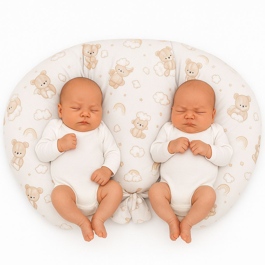 Twin Nursing Pillow - Rainbow Bear - Kindeco