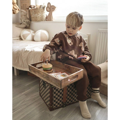 Wooden Burger Restaurant Puzzle - 15 pcs - Kindeco