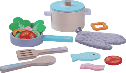 Wooden Cooking Set - 16pcs - Kindeco