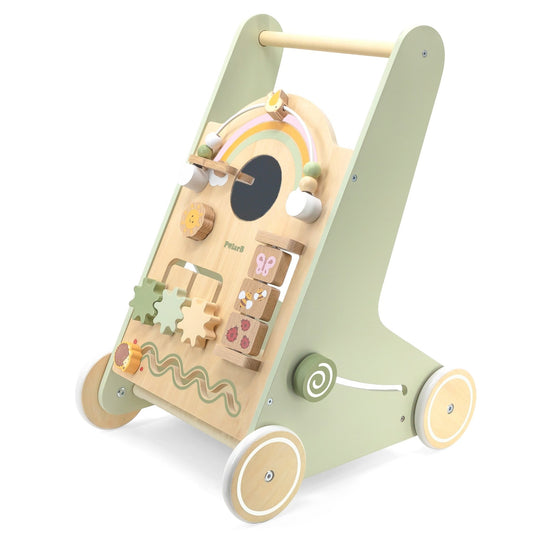 Wooden Educational Walker - Green - Kindeco