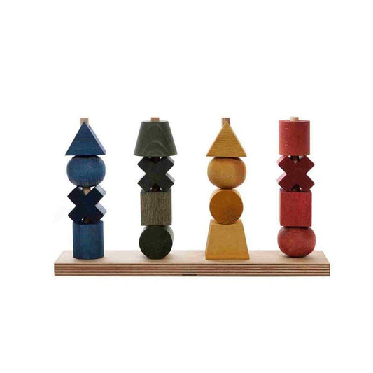 Wooden Fence Puzzle XL - Colorful - Kindeco