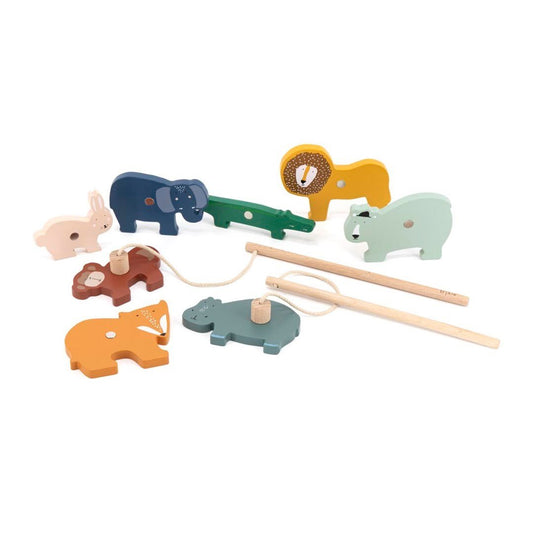 Wooden Fishing Game - Trixie Baby Animals - Kindeco