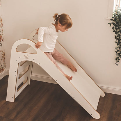 Wooden Indoor Scandi Slide for Children 87x46cm - Kindeco