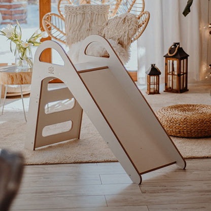 Wooden Indoor Scandi Slide for Children 87x46cm - Kindeco