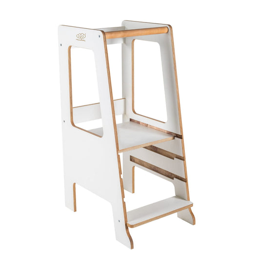 Wooden Kitchen Helper Scandi - White - Kindeco