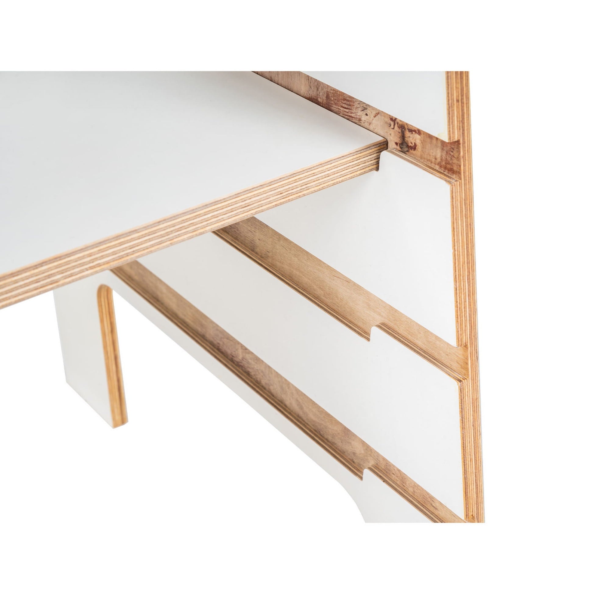 Wooden Kitchen Helper Scandi - White - Kindeco