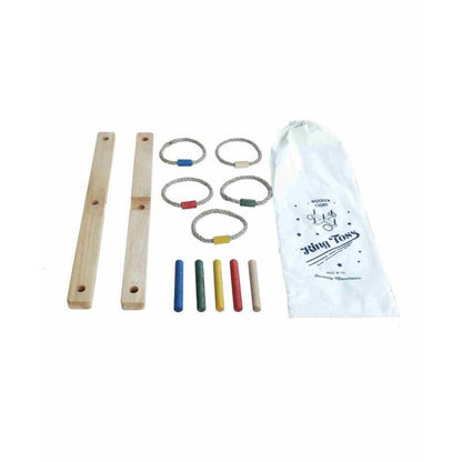 Wooden Ring Toss Game - Colorful - Kindeco