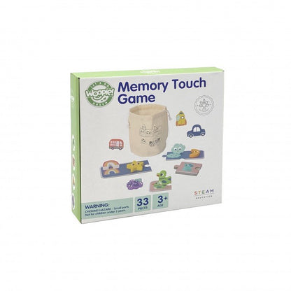 Wooden Sensory Memory Puzzle - Shapes - Kindeco