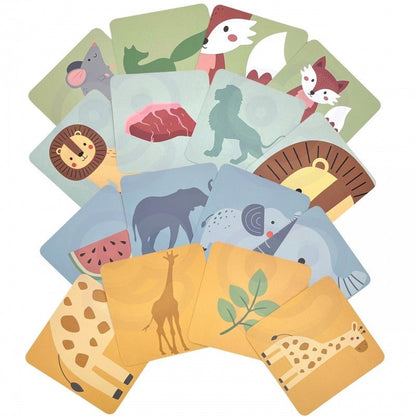 Wooden Shaky Tower Skill Game with Animals - Kindeco